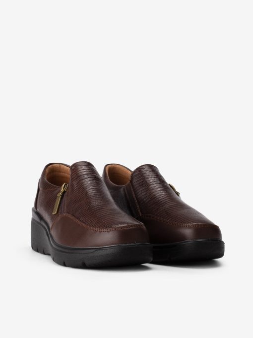 SAPATO SLIP ON SIDEFLEX COMBINADO DE FECHO COM SOLA DE CUNHA CONFORTO - Image 2