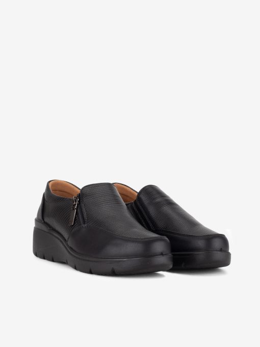 SAPATO SLIP ON SIDEFLEX COMBINADO DE FECHO COM SOLA DE CUNHA CONFORTO - Image 4