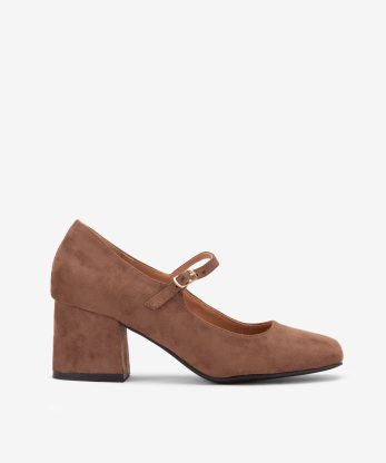 SAPATO MARY JANE DE TACÃO - TAUPE, 36
