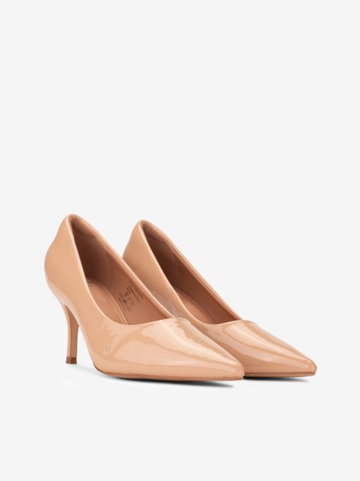 SAPATO PUMP DE SALTO EM VERNIZ COM FORMA PONTIAGUDA - Image 2