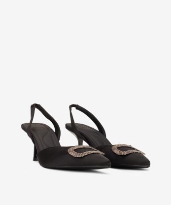 Alternative view of SAPATO PUMP SLING BACK EM CETIM