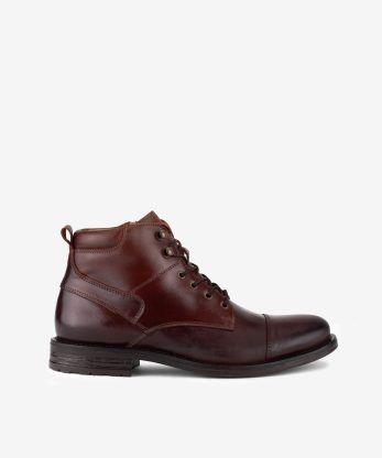 BOTA ESTILO MILITAR EM PELE