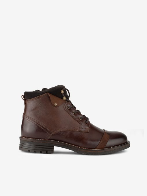 BOTA ESTILO MILITAR EM PELE