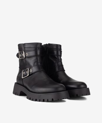 Alternative view of BOTIM ESTILO BIKER EM PELE