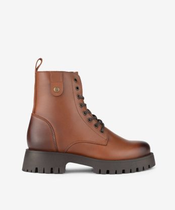 BOTA ESTILO MILITAR EM PELE