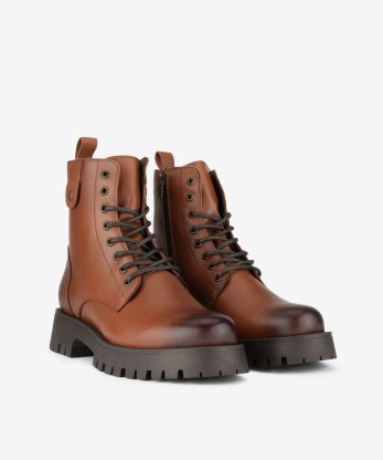 Alternative view of BOTA ESTILO MILITAR EM PELE