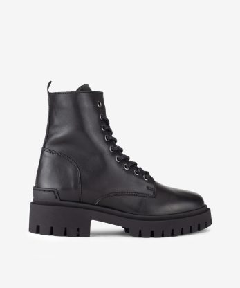 BOTIM ESTILO MILITAR EM PELE
