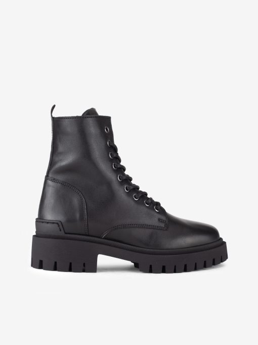 BOTIM ESTILO MILITAR EM PELE