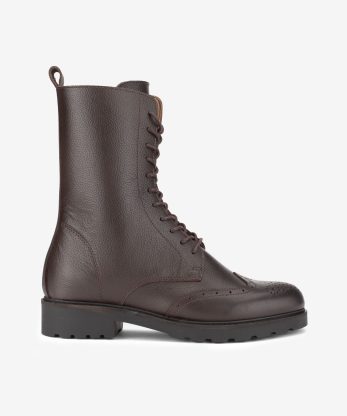BOTA ESTILO MILITAR EM PELE