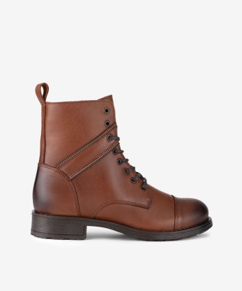 BOTA ESTILO MILITAR EM PELE