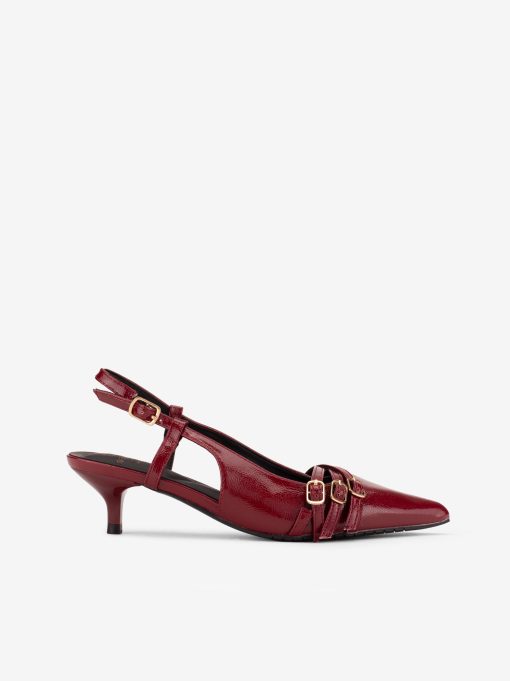 SAPATO PUMP SLING BACK EM VERNIZ