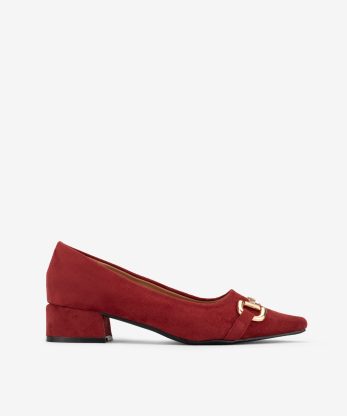 SAPATO PUMP DE TACÃO ACAMURÇADO