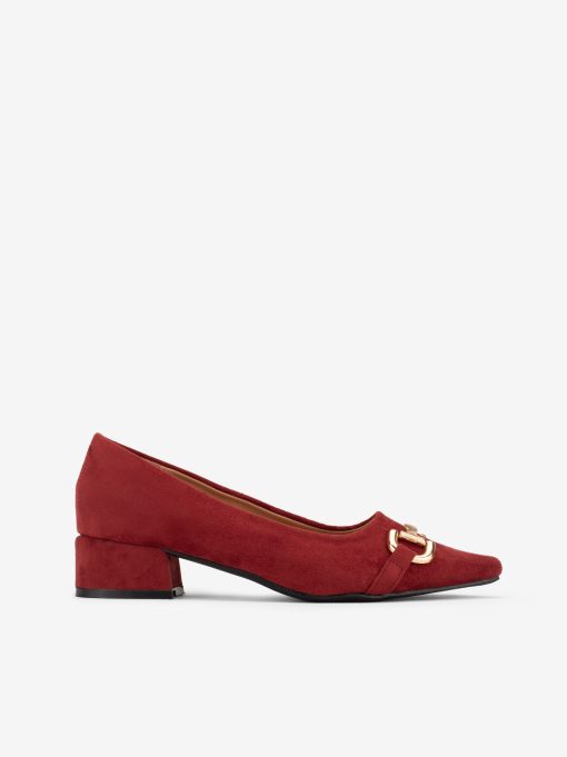 SAPATO PUMP DE TACÃO ACAMURÇADO