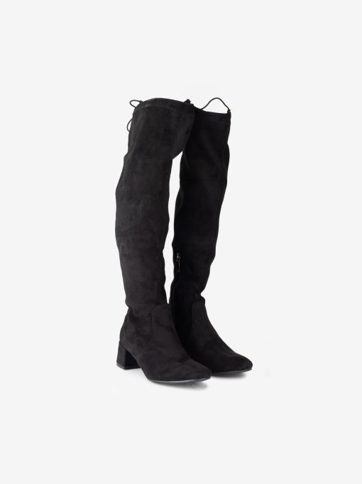 BOTA ALTA DE TACÃO EM LICRA - Image 2
