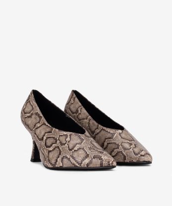 Alternative view of SAPATO PUMP ESTAMPADO DE SALTO