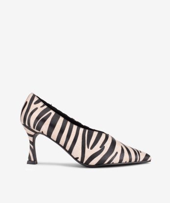 SAPATO PUMP ESTAMPADO DE SALTO