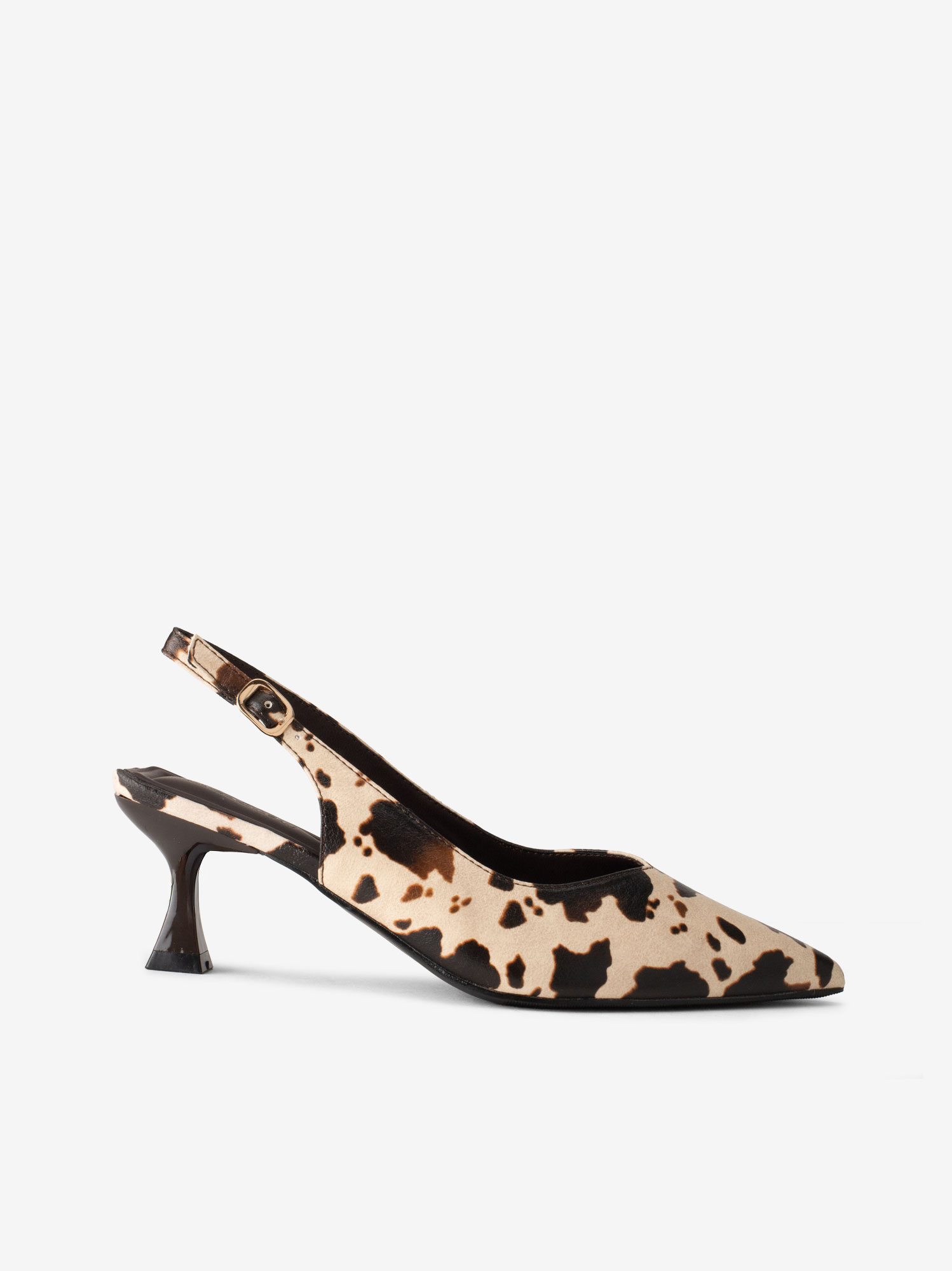 SAPATO PUMP SLING BACK ESTAMPADO
