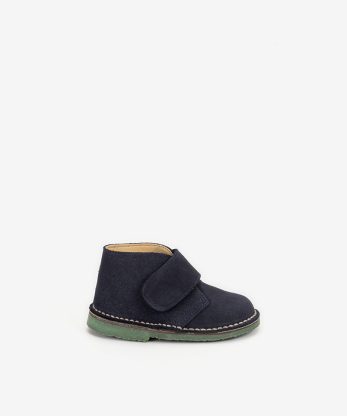 BOTIM DESERT DE VELCRO EM CROUTE CAMURÇA