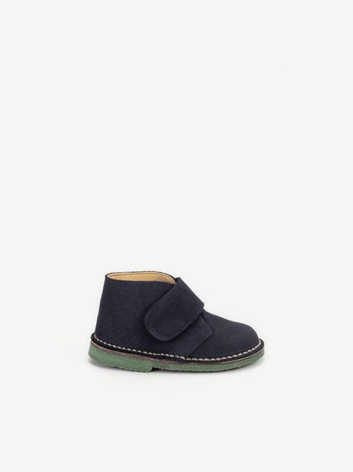 BOTIM DESERT DE VELCRO EM CROUTE CAMURÇA
