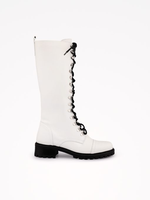 BOTA ESTILO MILITAR EM PELE