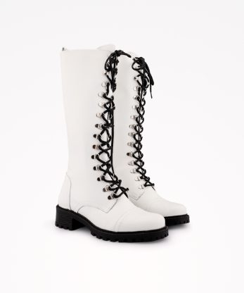 Alternative view of BOTA ESTILO MILITAR EM PELE