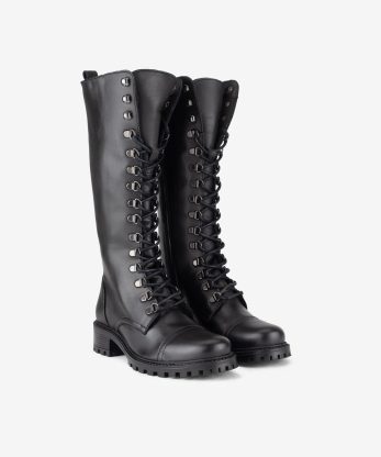 Alternative view of BOTA ESTILO MILITAR EM PELE