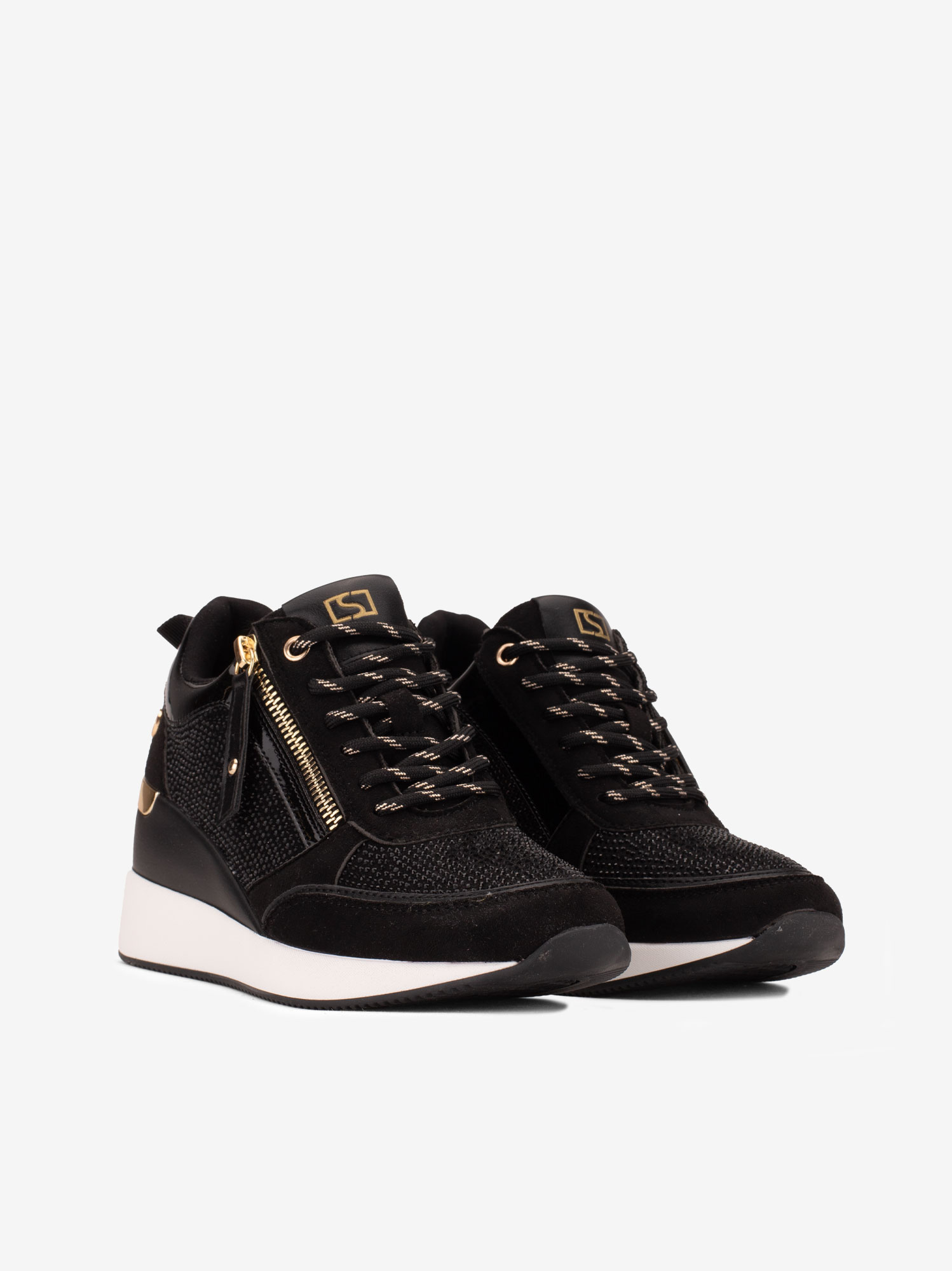 SAPATILHA DE CUNHA COM CRISTAIS - Image 6