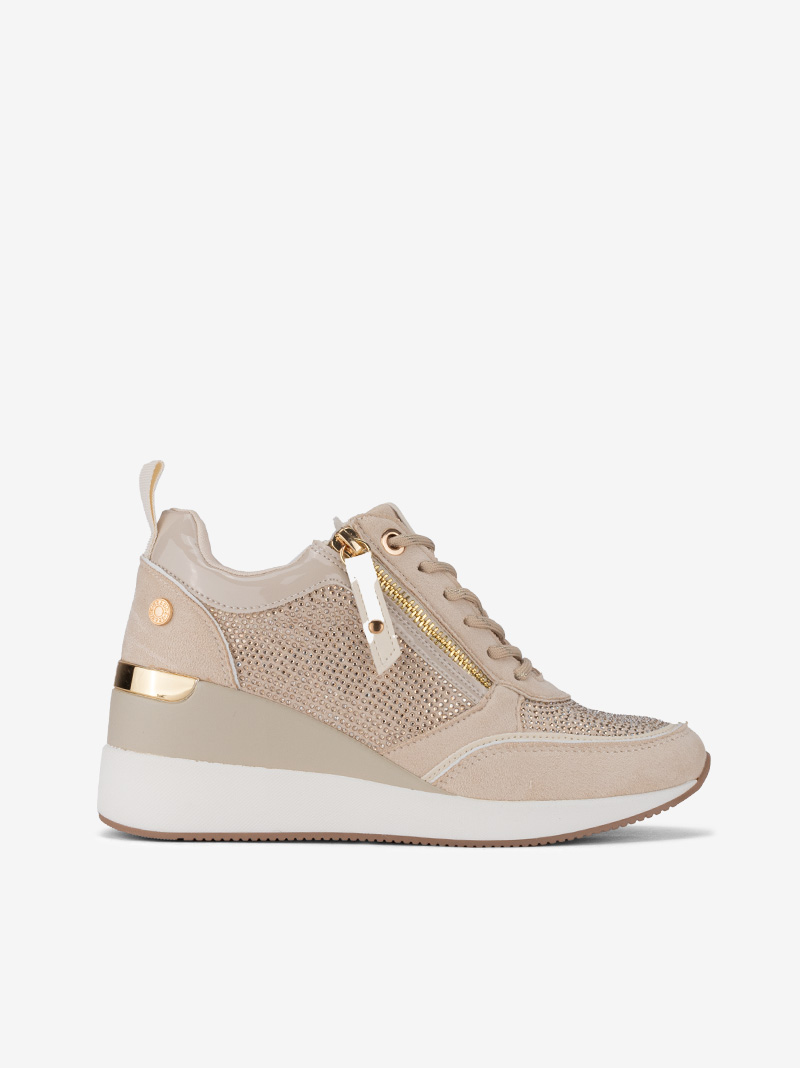 SAPATILHA DE CUNHA COM CRISTAIS - Image 3