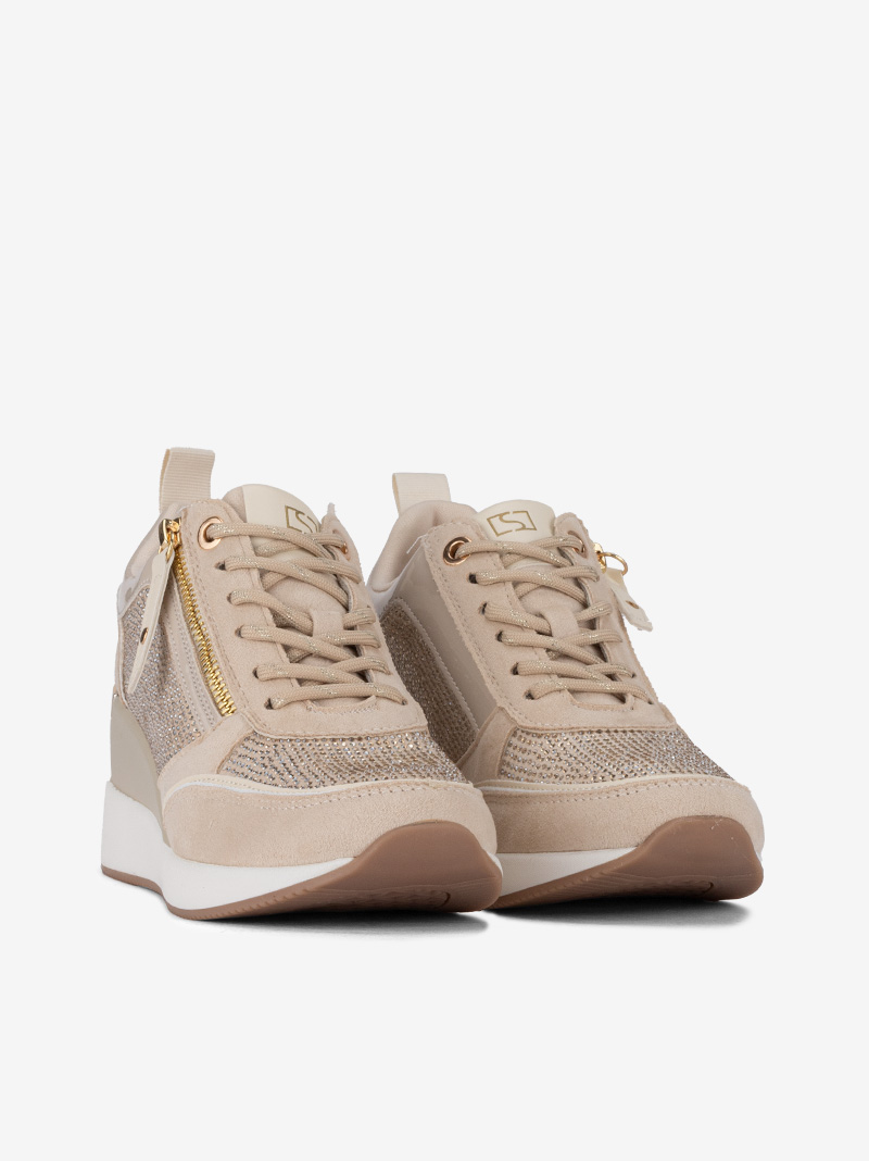 SAPATILHA DE CUNHA COM CRISTAIS - Image 4