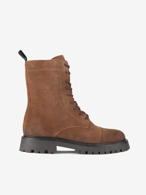 BOTA ESTILO MILITAR EM CROUTE CAMURÇA