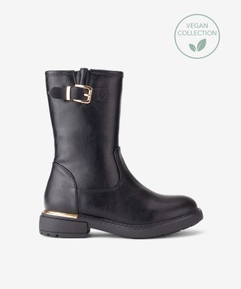BOTA ESTILO BIKER EFEITO PELE