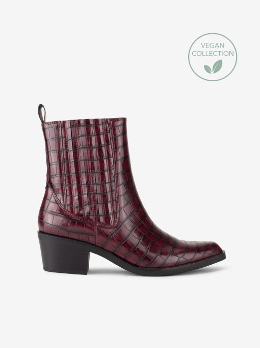 BOTIM DE TACÃO ESTAMPADO CROCO