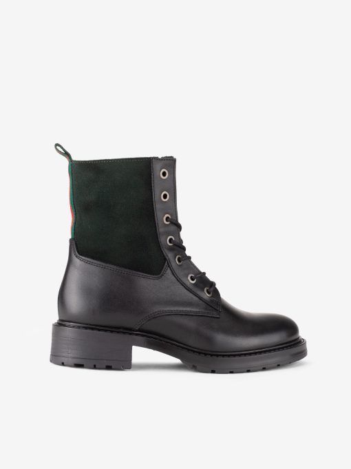 BOTA ESTILO MILITAR EM PELE