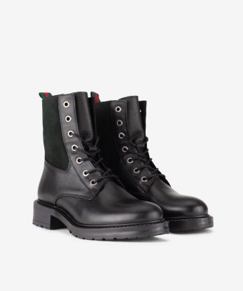 Alternative view of BOTA ESTILO MILITAR EM PELE