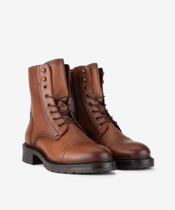 Alternative view of BOTA ESTILO MILITAR EM PELE