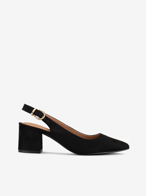 SAPATO PUMP SLING BACK DE TACÃO COM FIVELA - Image 5