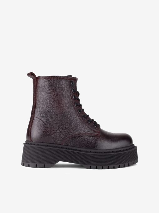 BOTA MILITAR EM PELE