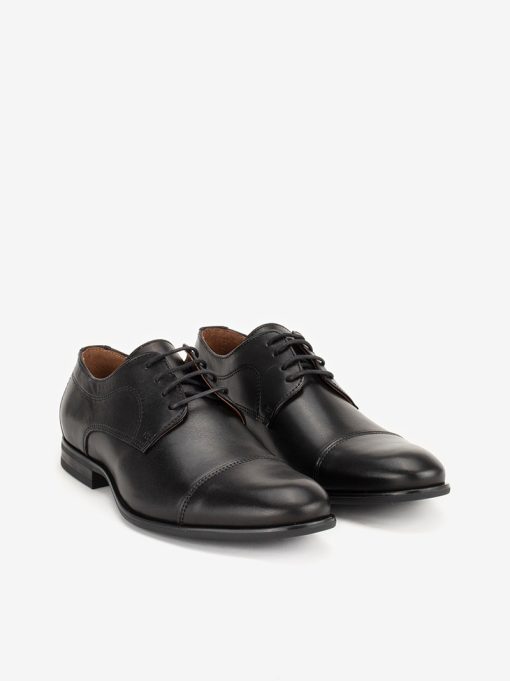 SAPATO DERBY CAPT TOE ESTILO CLÁSSICO DE ATACADOR EM PELE - Image 6