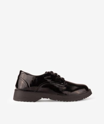 SAPATO DERBY EM VERNIZ - PRETO, 41