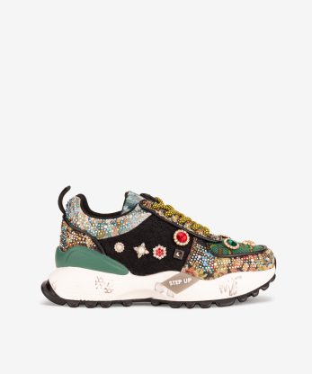 SAPATILHA MULTIPEÇA COM APLICAÇÕES