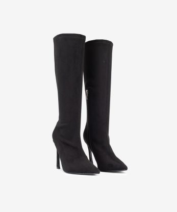 Alternative view of BOTA DE SALTO ALTO EM LICRA CAMURÇA