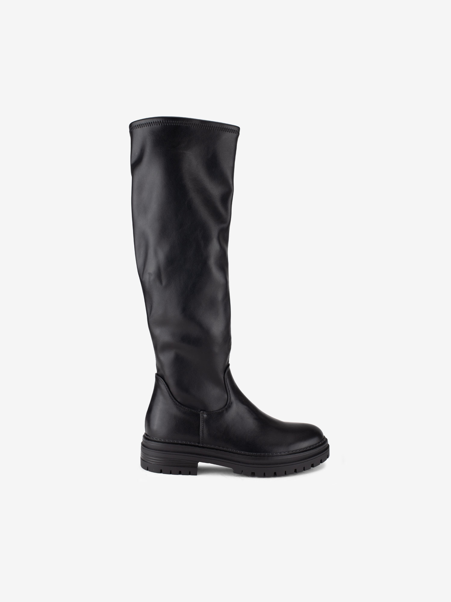 BOTA ALTA EFEITO PELE LICRA