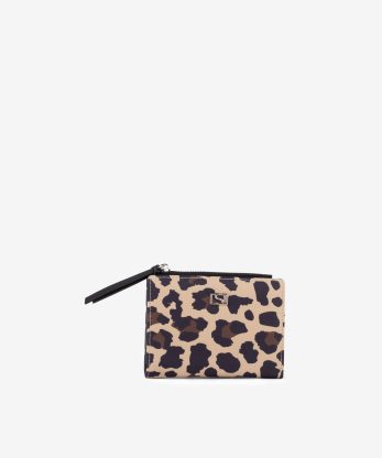 PORTA CARTÕES ESTAMPADO ANIMAL PRINT COM FECHO METÁLICO