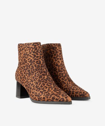 Alternative view of BOTIM ANIMAL PRINT LEOPARDO DE TACÃO COM FORMA PONTIAGUDA