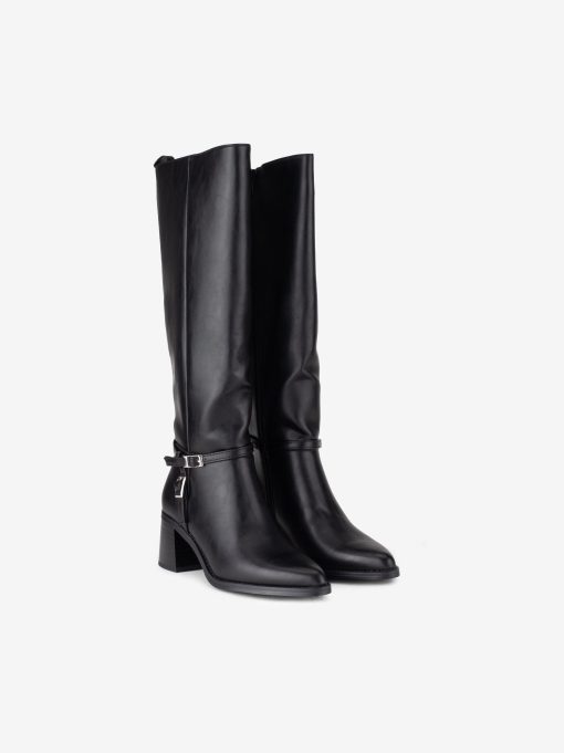 BOTA ALTA DE TACÃO COM APLICAÇÃO EM FORMA PONTIAGUDA - Image 2