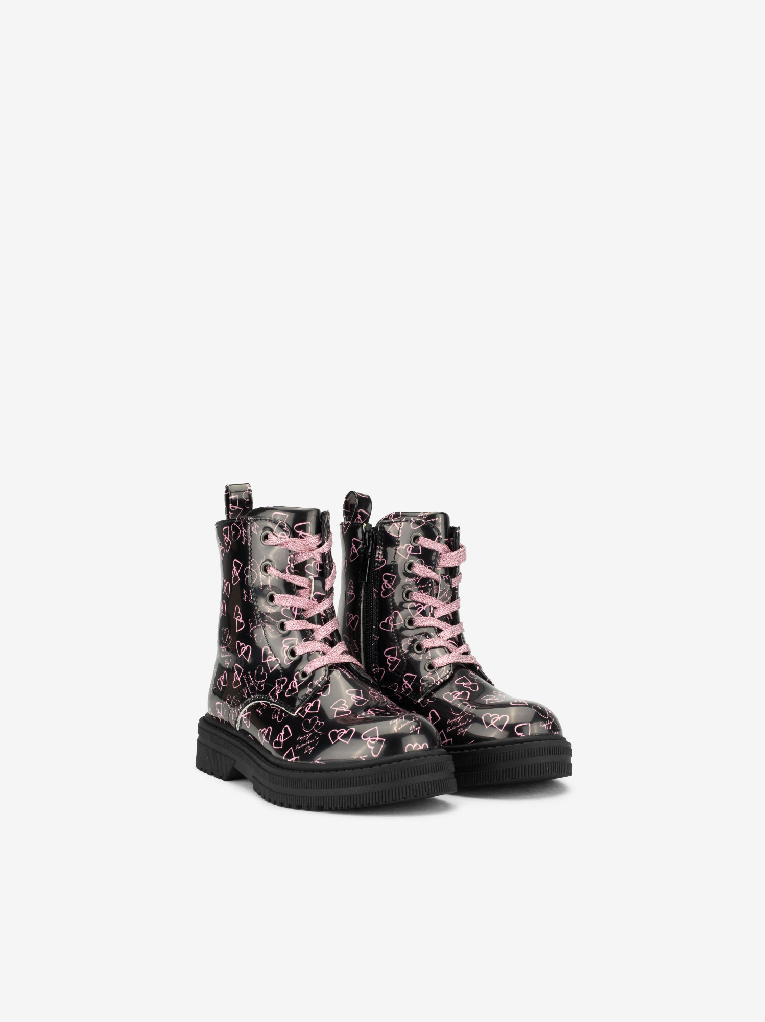 BOTA ESTILO MILITAR EM VERNIZ ESTAMPADO - Image 2