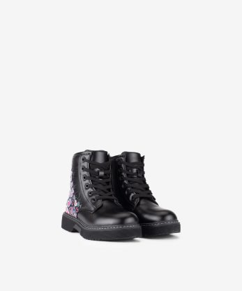 Alternative view of BOTA ESTILO MILITAR EM VERNIZ ESTAMPADO