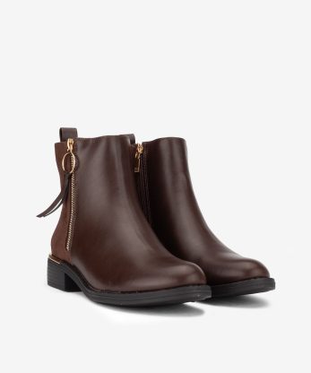 Alternative view of BOTIM EFEITO PELE DE FECHO METÁLICO