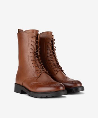 Alternative view of BOTA ESTILO MILITAR EM PELE