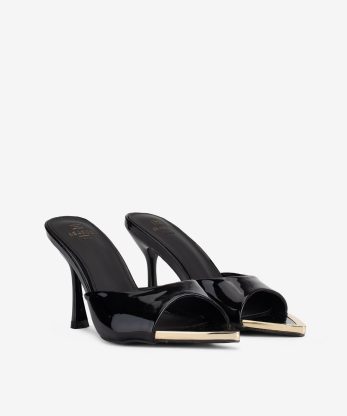 Alternative view of SANDÁLIA MULE DE SALTO EM VERNIZ